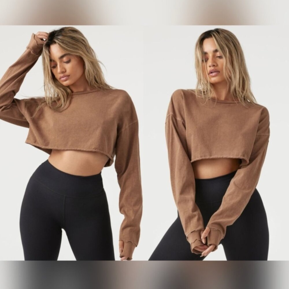 Joah Brown Soho Crop Pullover Top